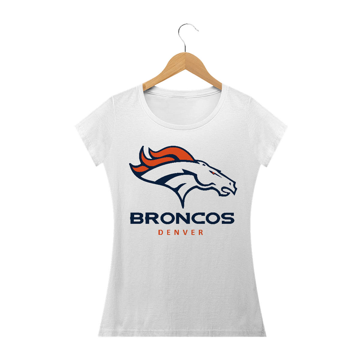 Nome do produto: Camiseta Feminina Broncos Denver