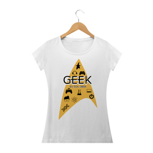 Nome do produtoCamiseta Feminina Eu sou Geek