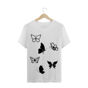 Camiseta com borboletas/Várias cores