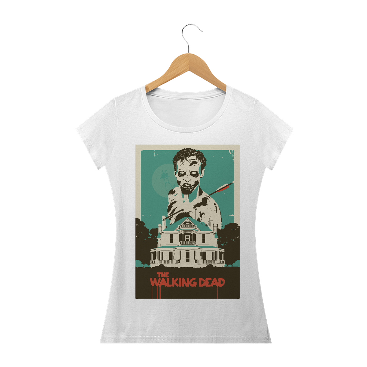 Nome do produto: Camiseta Feminina The Walking Dead 01