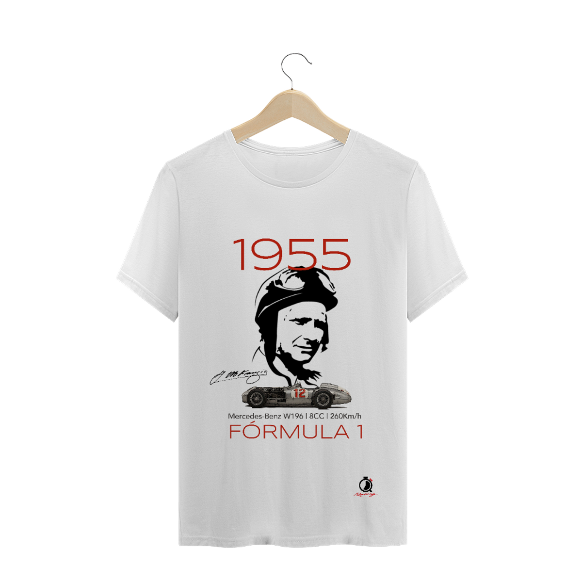 Nome do produto: T-Shirt Prime Quick Racing | Fangio 1955 Mercedes Benz