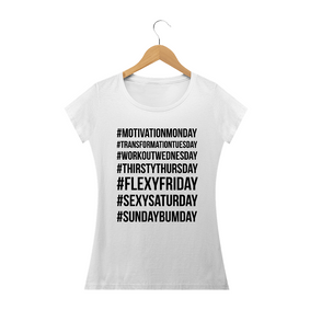 Camiseta Hastags Pole Baby Long Quality