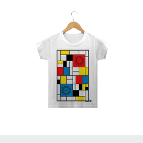 Camiseta Infantil Mondrian