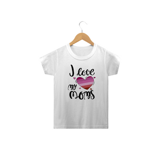 T-shirt KID (infantil) Love Moms