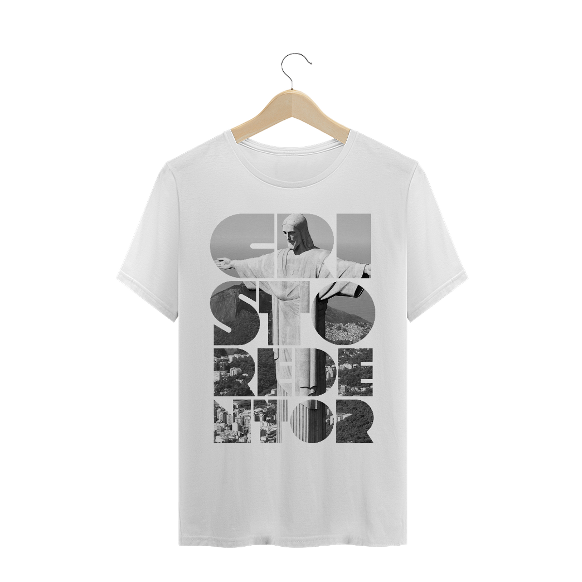 Nome do produto: Camiseta Masculina Cristo Redentor cidade Rio