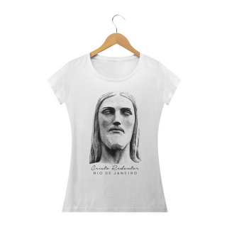 Camiseta Feminina Cristo Redentor rosto 2