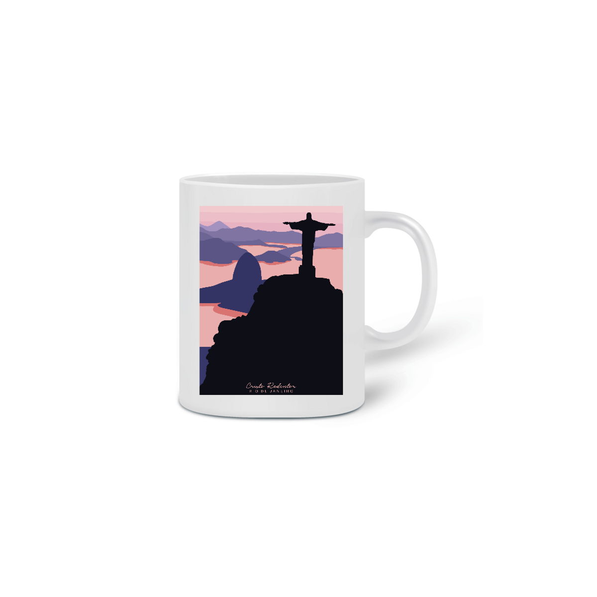 Nome do produto: Caneca Cristo Redentor Baía de Guanabara