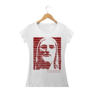 Nome do produtoCamiseta Feminina Cristo Redentor listras vermelhas