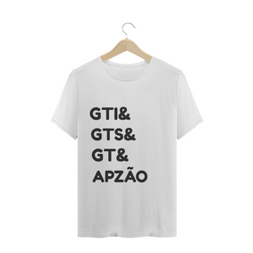 CAMISETA T-SHIRT - GOL GTI, GTS, GT E APZÃO