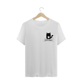 Camiseta Plus Size Prime | Cat and Coffee | Black 02