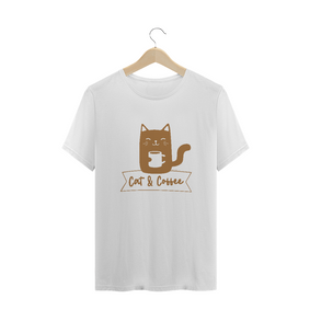Camiseta Plus Size Prime | Cat and Coffee/Milk