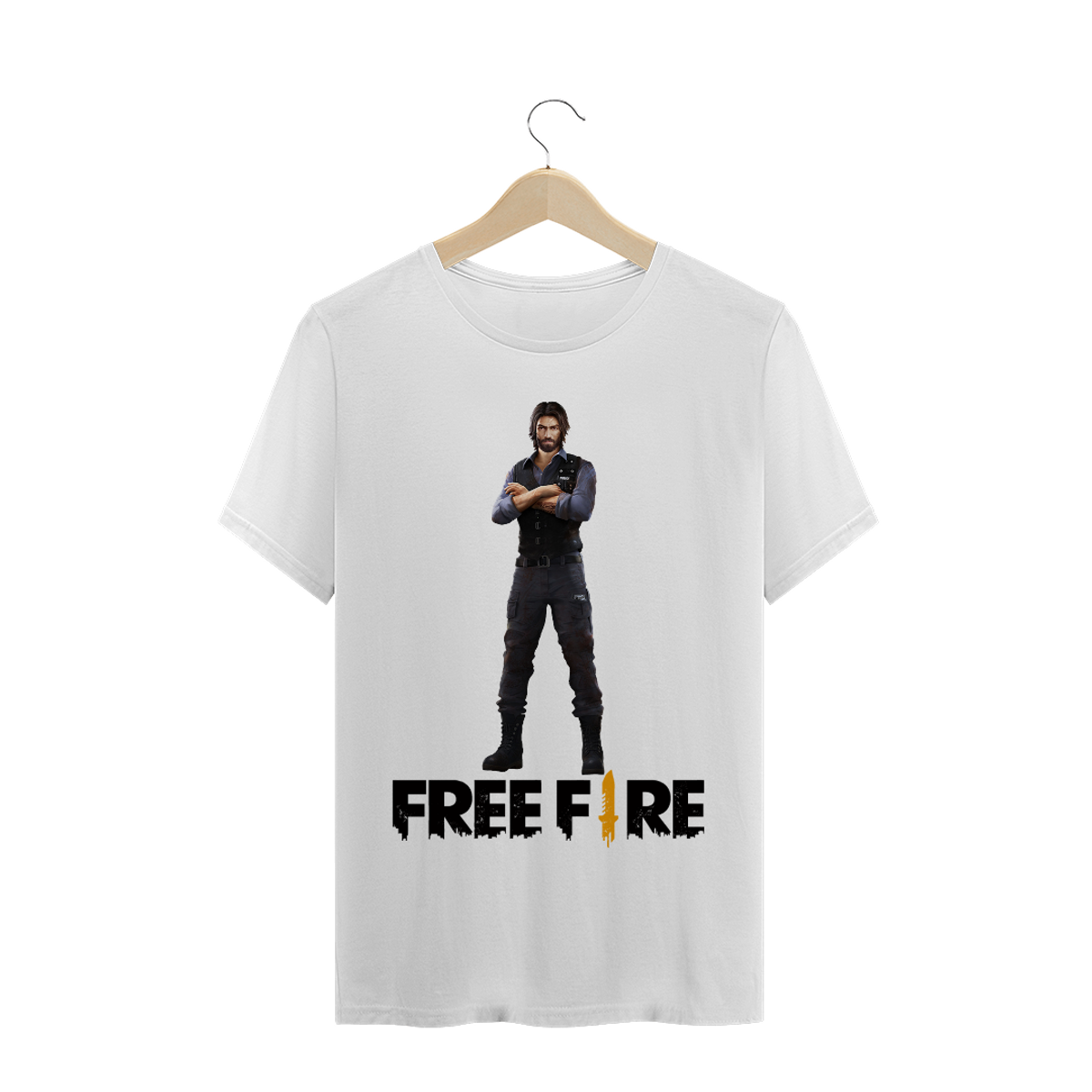 Nome do produtoFREE FIRE - Camiseta Quality - PERSONAGEM 07