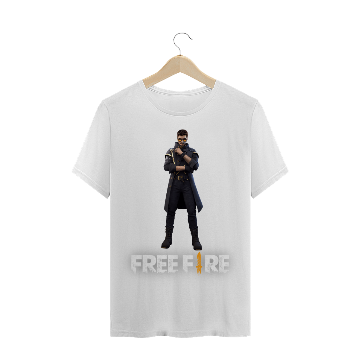 Nome do produtoFREE FIRE - Camiseta Quality - PERSONAGEM 16 - ALOK W