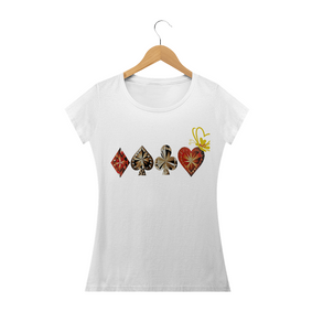 Camiseta feminina naipes