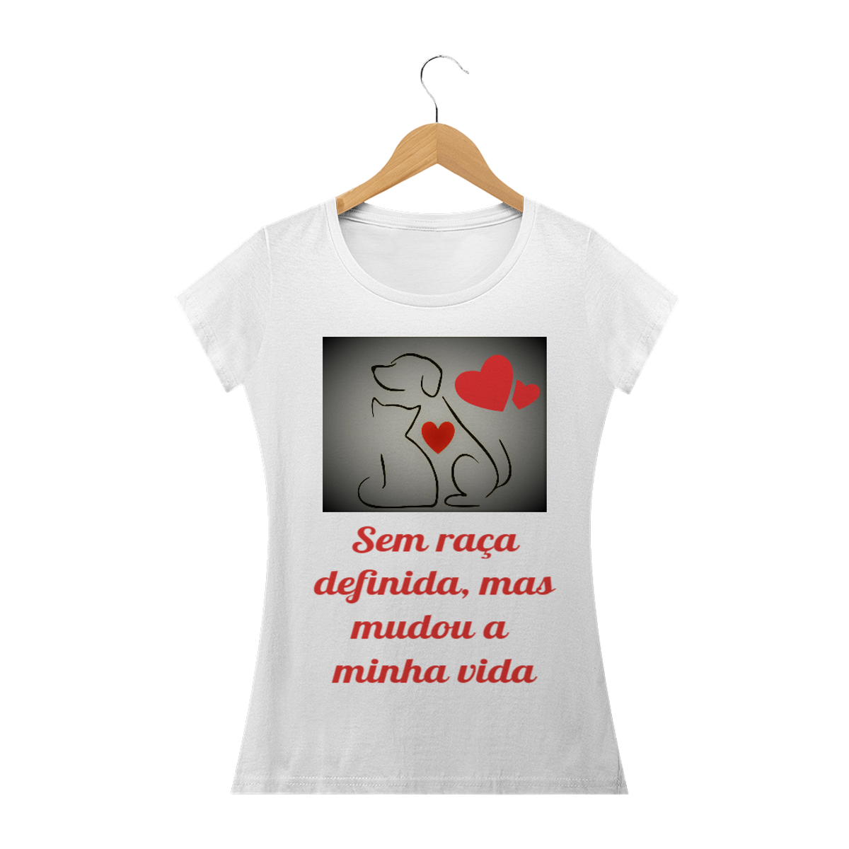 Nome do produto: Camiseta feminina love pets