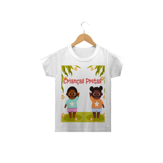 Camiseta Infantil linha Crianças Pretas