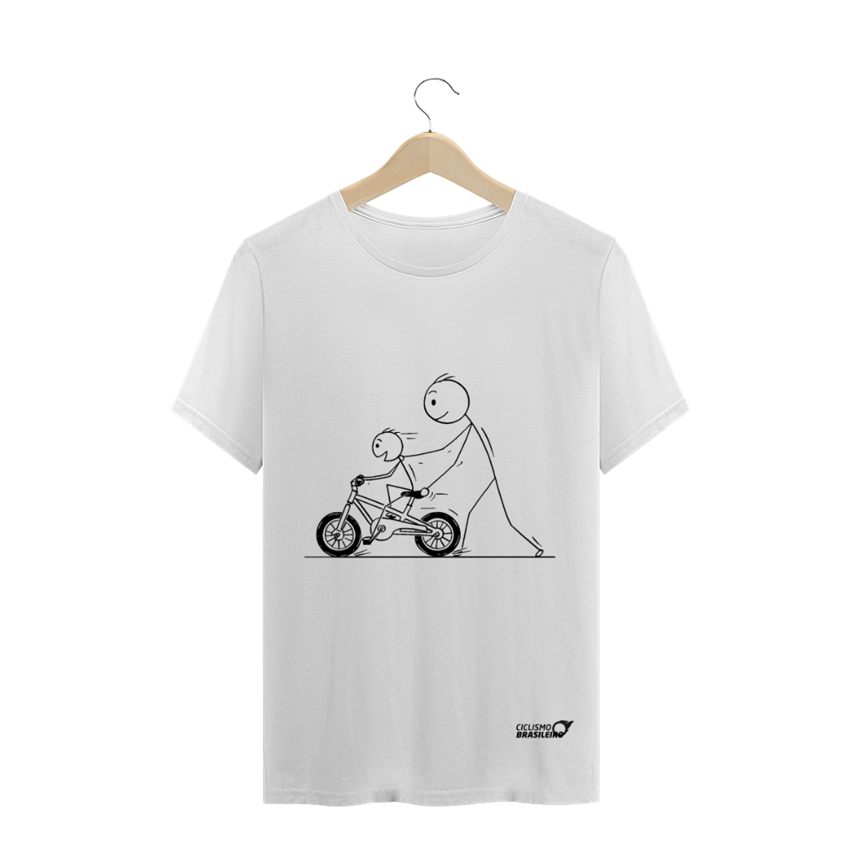 Nome do produto: Camiseta Adulta Meu Primeiro Pedal