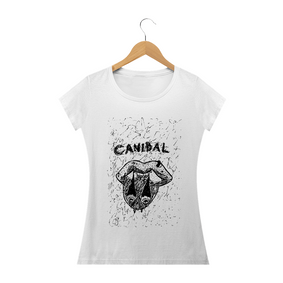 Camiseta Feminina Desenho Canibal