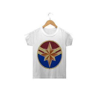 camiseta infantil capitã Marvel