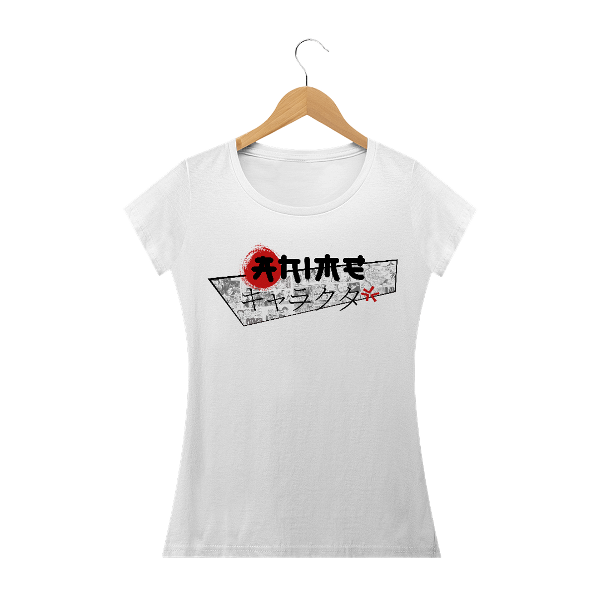 Nome do produtoAnime/mangá - Minimalista (Camiseta Feminina Cores Claras)