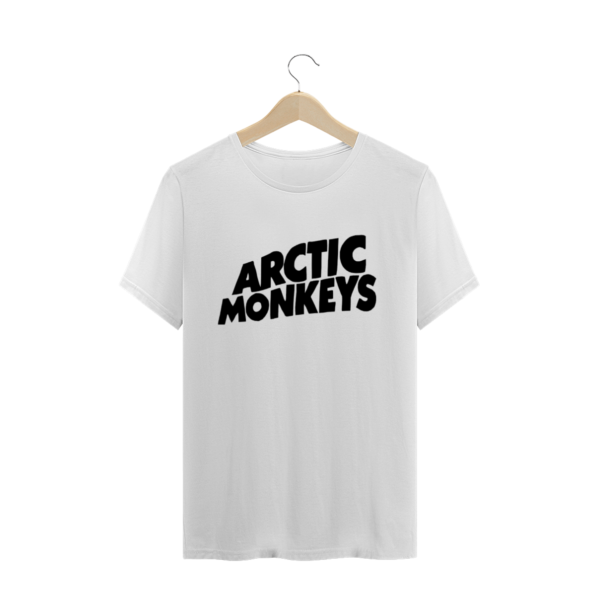 Nome do produto: CAMISA - ARCTIC MONKEYS (escrita preta)