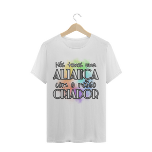 Nome do produtoCAMISETA Frase Bíblica - Aliança com o Criador // cristã