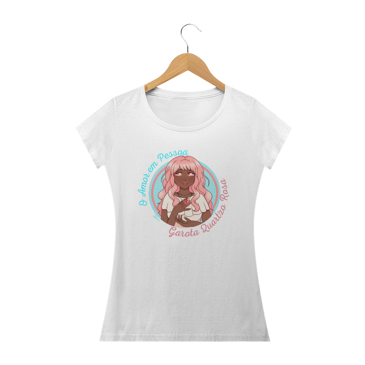 Nome do produtoCamiseta Baby Garota Quartzo Rosa - Blue