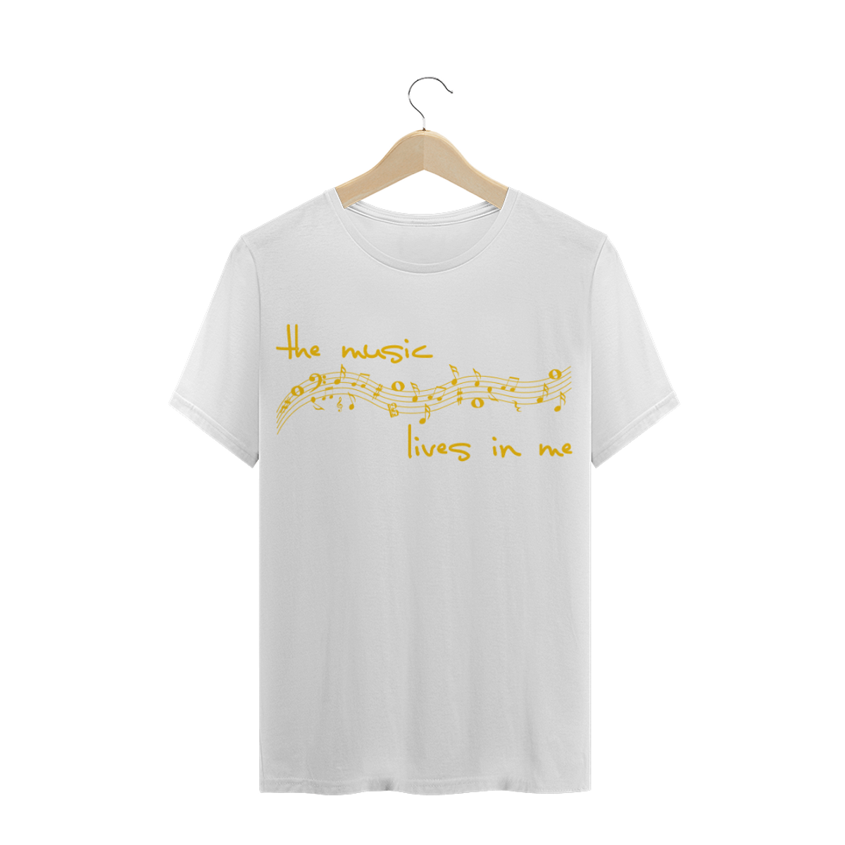 Nome do produto: CAMISETA The music lives in me // música