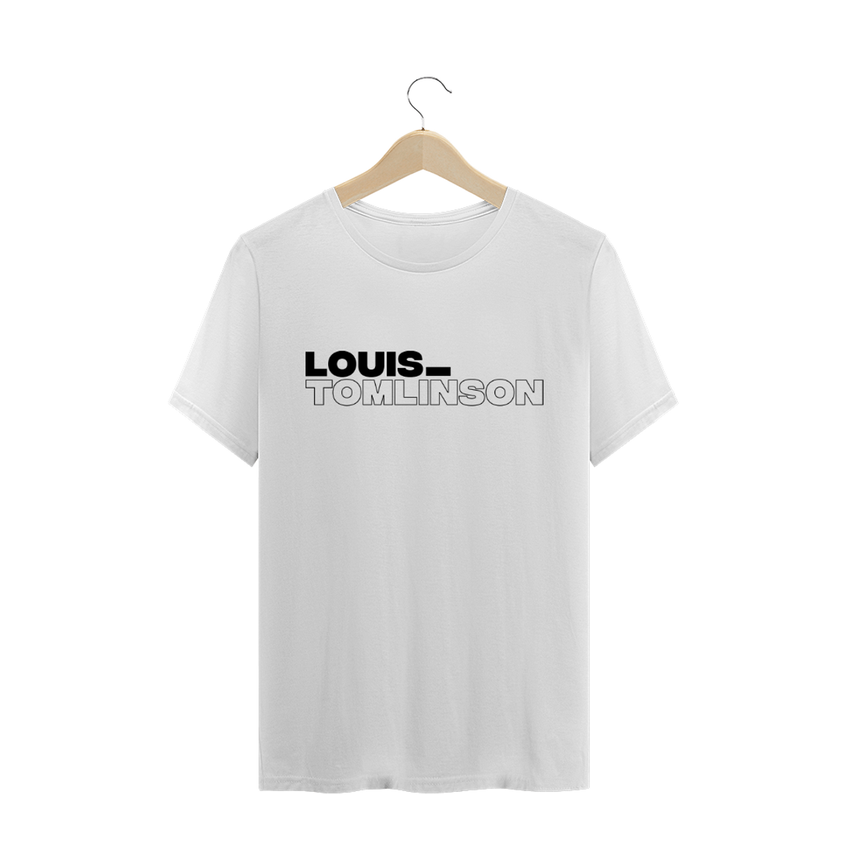 Nome do produto: CAMISA LOUIS TOMLINSON (escrita preta)