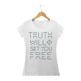 Nome do produtoCamiseta Feminina Truth Will Set You Free