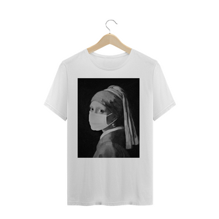 Camiseta Masculina Johannes Vermeer Collage Pop Art