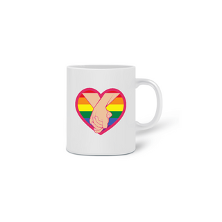 Caneca LGBT heart