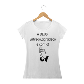 CAMISETA FEMININA BABY LONG GOSPEL FRASE BIBLICA 