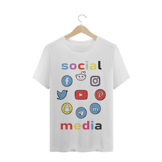 Camiseta Masc. Social Media [cores]