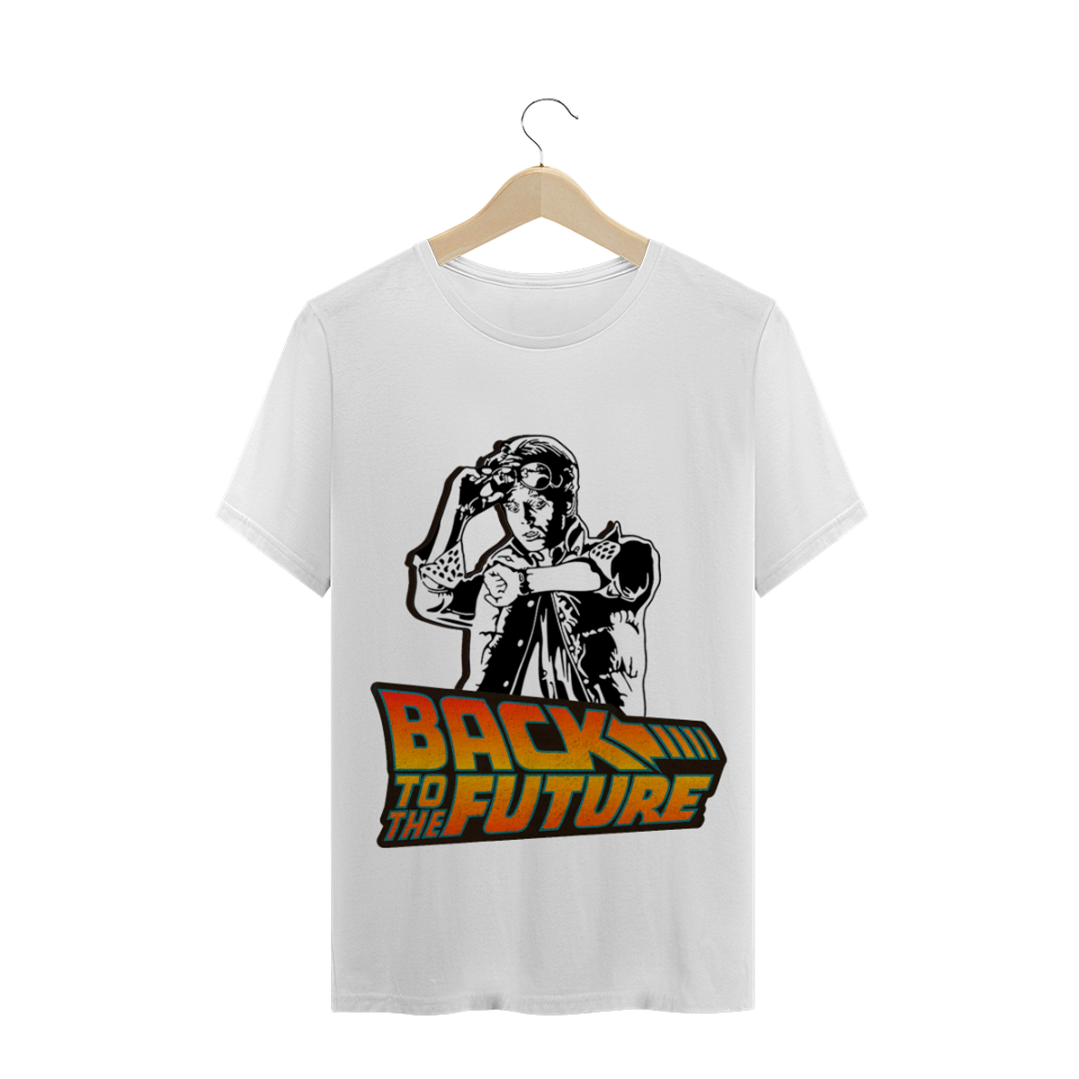 Nome do produto: Camiseta Back to the Future Marty 7 cores diferentes