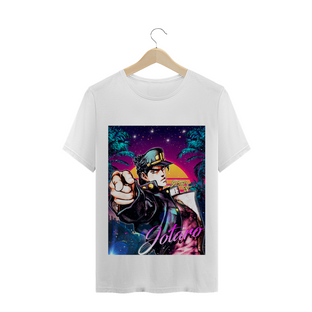 Nome do produtoCamiseta Jotaro JoJo Futurista Preta e Branca