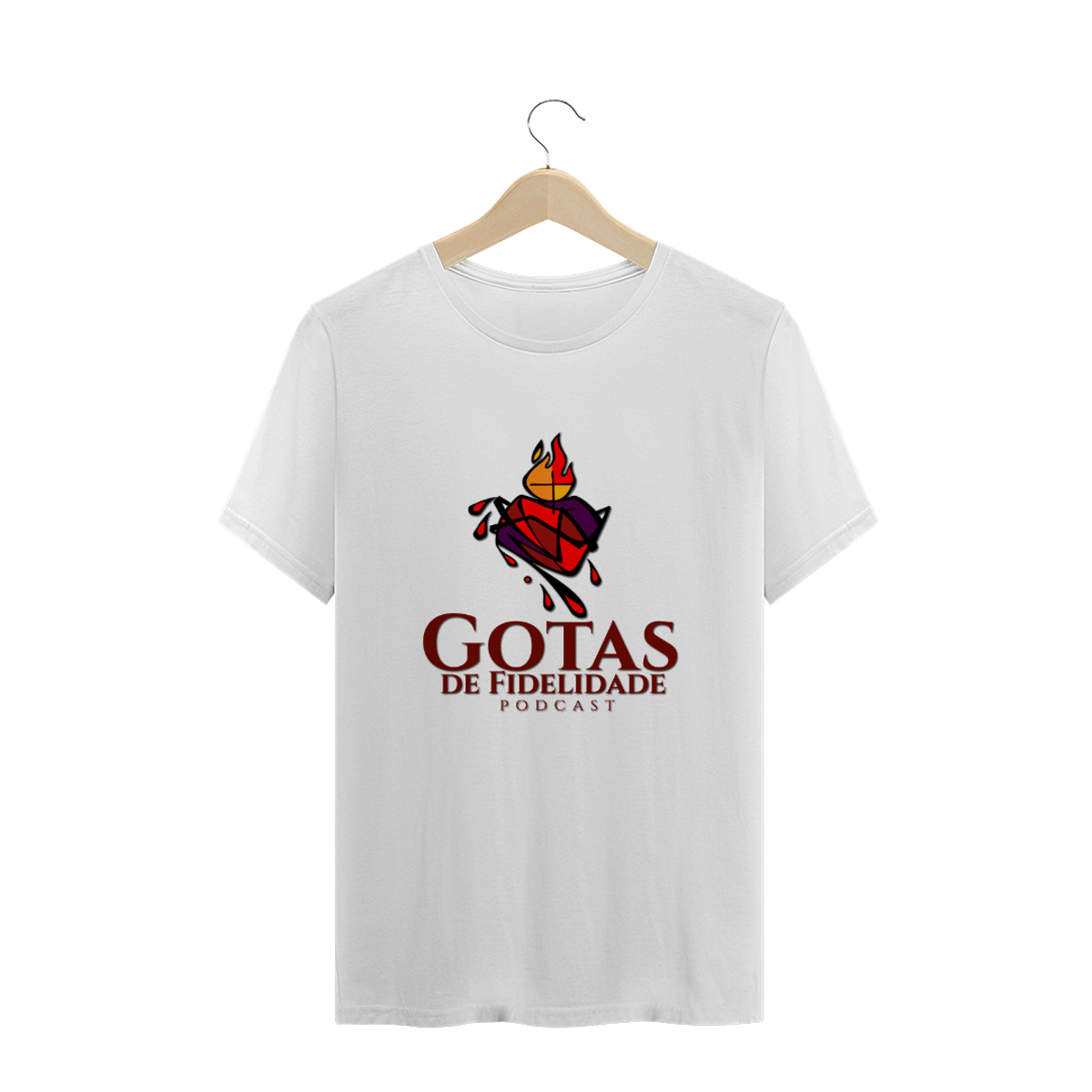 Nome do produto: Camiseta PODCAST Gotas de Fidelidade