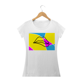 Arte Pop Lips T-Shirt Feminina