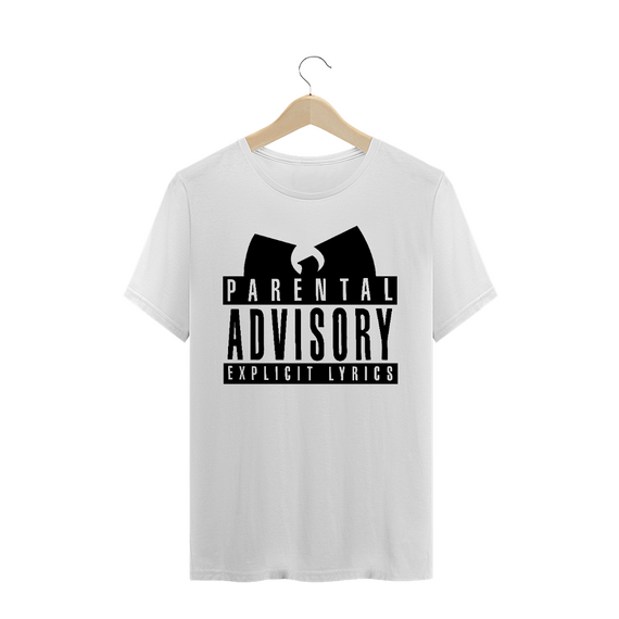Camiseta de Malha Quality Wu Tang Clan Parental Advisory Explicit Lyrics