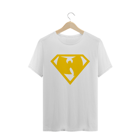 Camiseta de Malha Quality Wu Tang Clan Logo Super Amarelo
