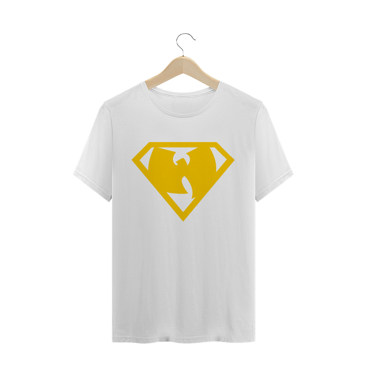 Nome do produto: Camiseta de Malha Quality Wu Tang Clan Logo Super Amarelo