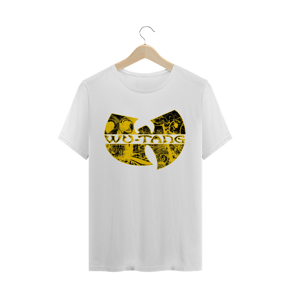 Nome do produto: Camiseta de Malha Quality Wu Tang Clan Logo Psic Abelhas