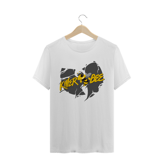 Camiseta de Malha Quality Wu Tang Clan  Killer Bee Logo Destroyed
