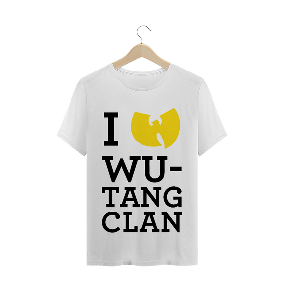 Camiseta de Malha Quality Wu Tang Clan I Love WU Black