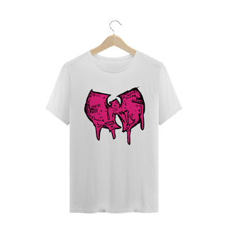 Nome do produtoCamiseta de Malha Wu Tang Clan Hip Hop PLUS SIZE Logo Draw Grafite Rosa Pink