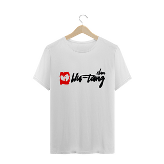 Camiseta de Malha Quality Wu Tang Clan Assinatura Grafite Vermelho-Branco