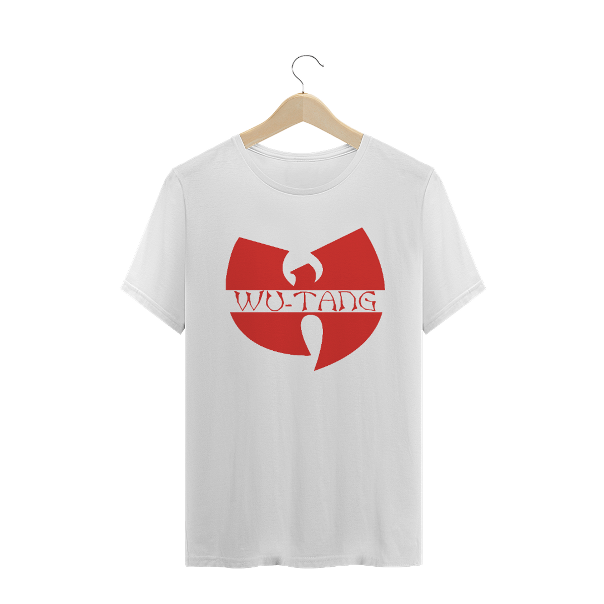 Nome do produto: Camiseta de Malha Wu Tang Clan Hip Hop PLUS SIZE Logo WU