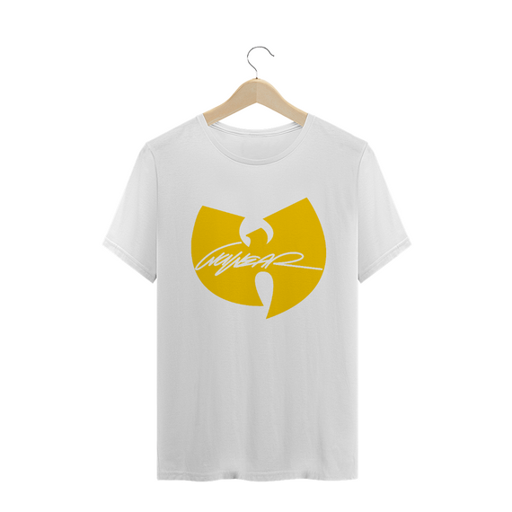 Camiseta de Malha Wu Tang Clan Hip Hop PLUS SIZE Logo WuWear Amarelo