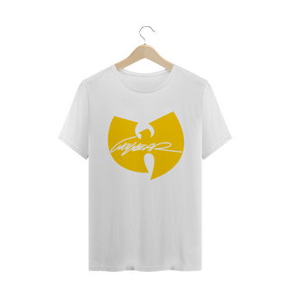 Nome do produtoCamiseta de Malha Wu Tang Clan Hip Hop PLUS SIZE Logo WuWear Amarelo