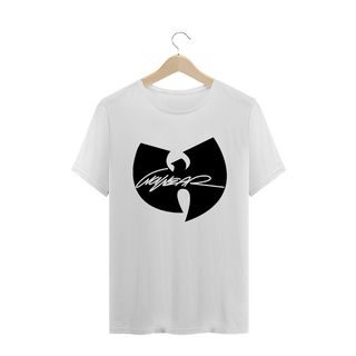Camiseta de Malha Wu Tang Clan Hip Hop PLUS SIZE Logo WuWear Preto